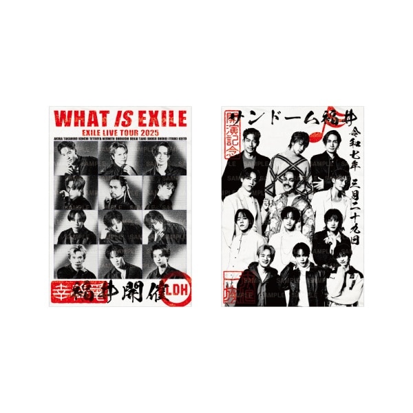 【3/29(土)福井】WHAT IS EXILE 御楽印2枚セット 詳細画像