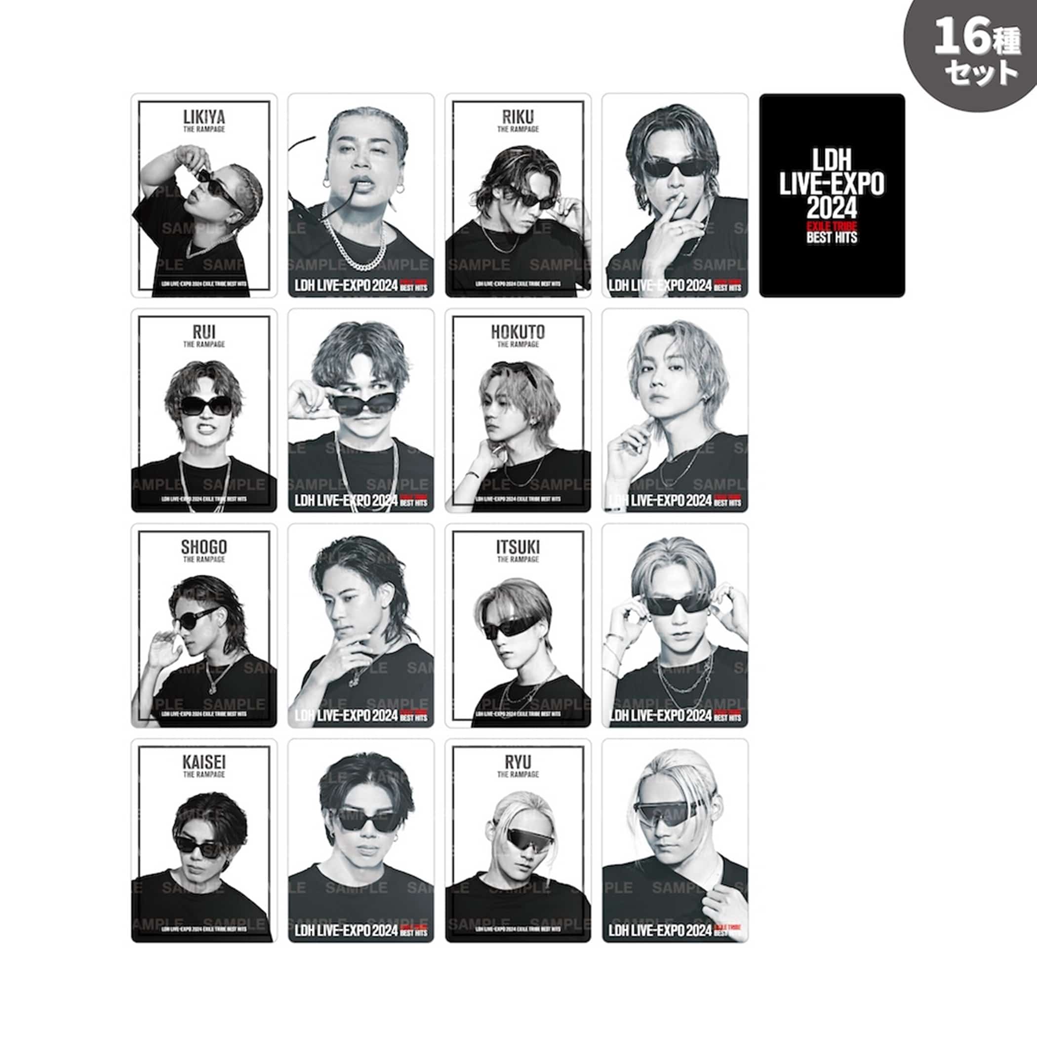 EXILE TRIBE STATION ONLINE STORE｜LDH LIVE-EXPO 2024 フォトカード16種セット/THE  RAMPAGE/A