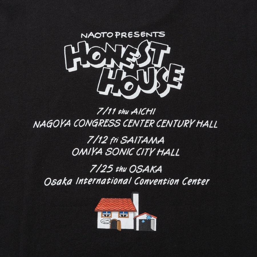 HONEST HOUSE 2024 ロゴTシャツ/BLACK 詳細画像 BLACK 3