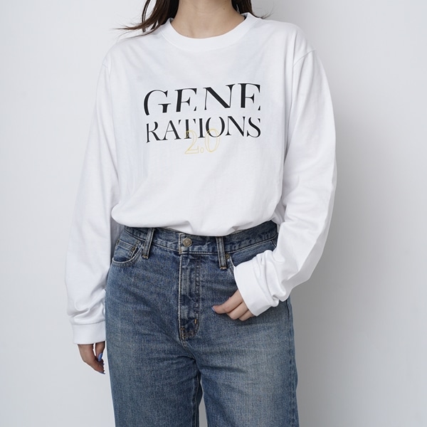 GENERATIONS 2.0 ロングスリーブTシャツ/WHITE 詳細画像