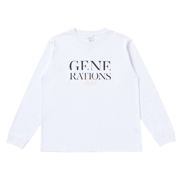 GENERATIONS 2.0 ロングスリーブTシャツ/WHITE