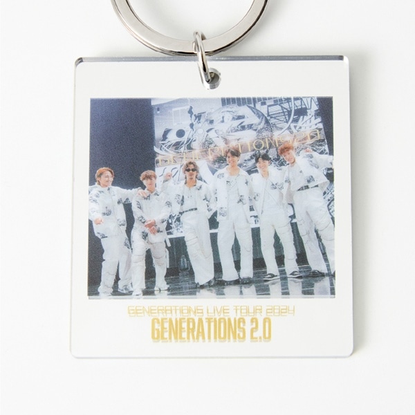 【FC限定】GENERATIONS 2.0 Special Thanks 銀テープ風キーリング 詳細画像