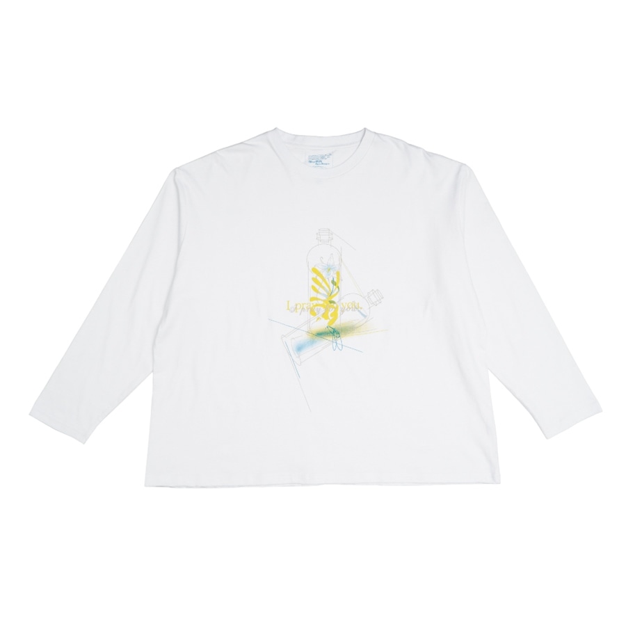 ヨセFM ロングスリーブTシャツ《I pray for you.》 詳細画像 WHITE 1