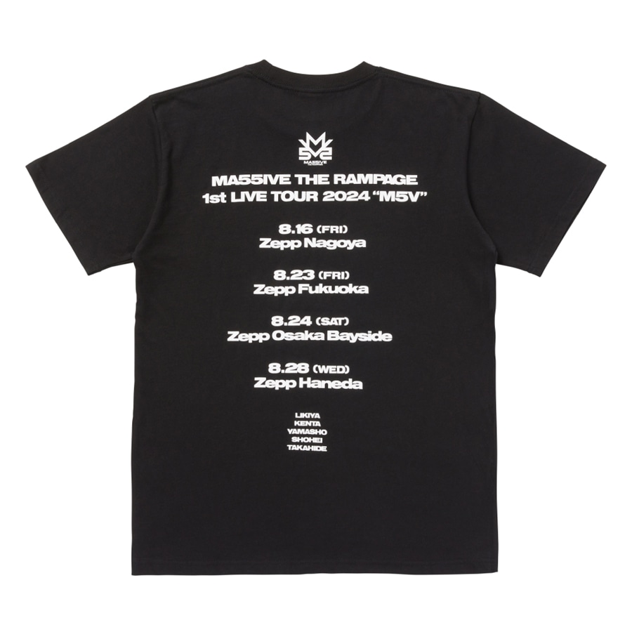 M5V ツアーフォトTシャツ/BLACK 詳細画像 BLACK 1