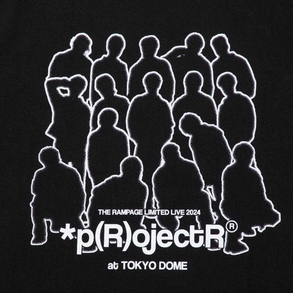 *p(R)ojectR® at TOKYO DOME グラフィックTシャツ/BLACK 詳細画像