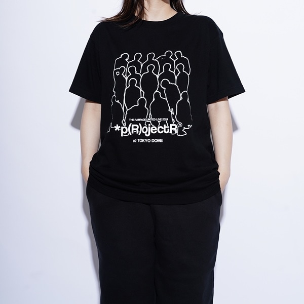 *p(R)ojectR® at TOKYO DOME グラフィックTシャツ/BLACK 詳細画像