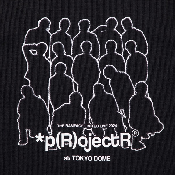 *p(R)ojectR® at TOKYO DOME クロップドTシャツ/BLACK 詳細画像