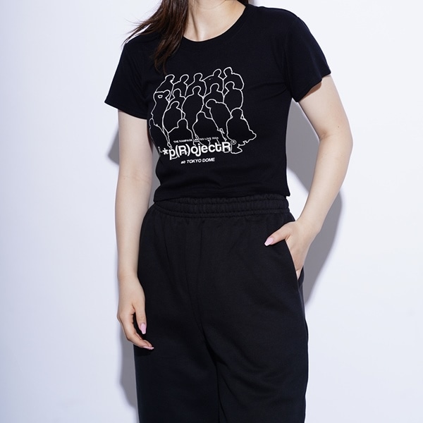 *p(R)ojectR® at TOKYO DOME クロップドTシャツ/BLACK 詳細画像