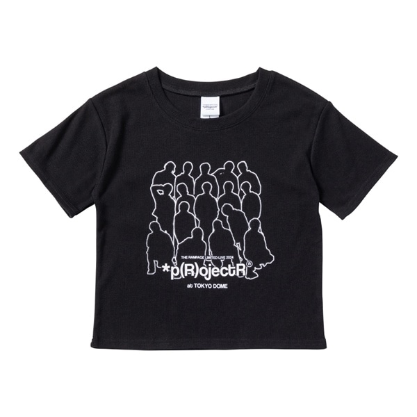 *p(R)ojectR® at TOKYO DOME クロップドTシャツ/BLACK 詳細画像