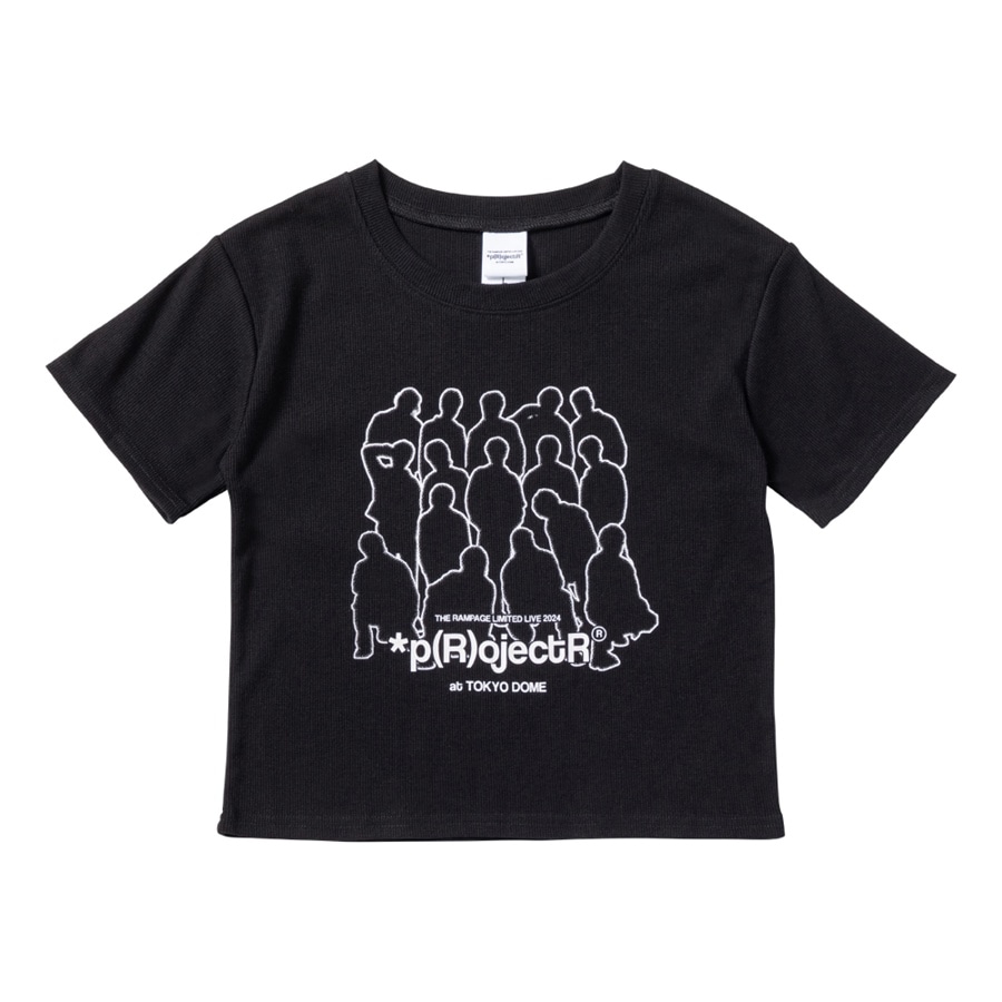 *p(R)ojectR® at TOKYO DOME クロップドTシャツ/BLACK 詳細画像 BLACK 1