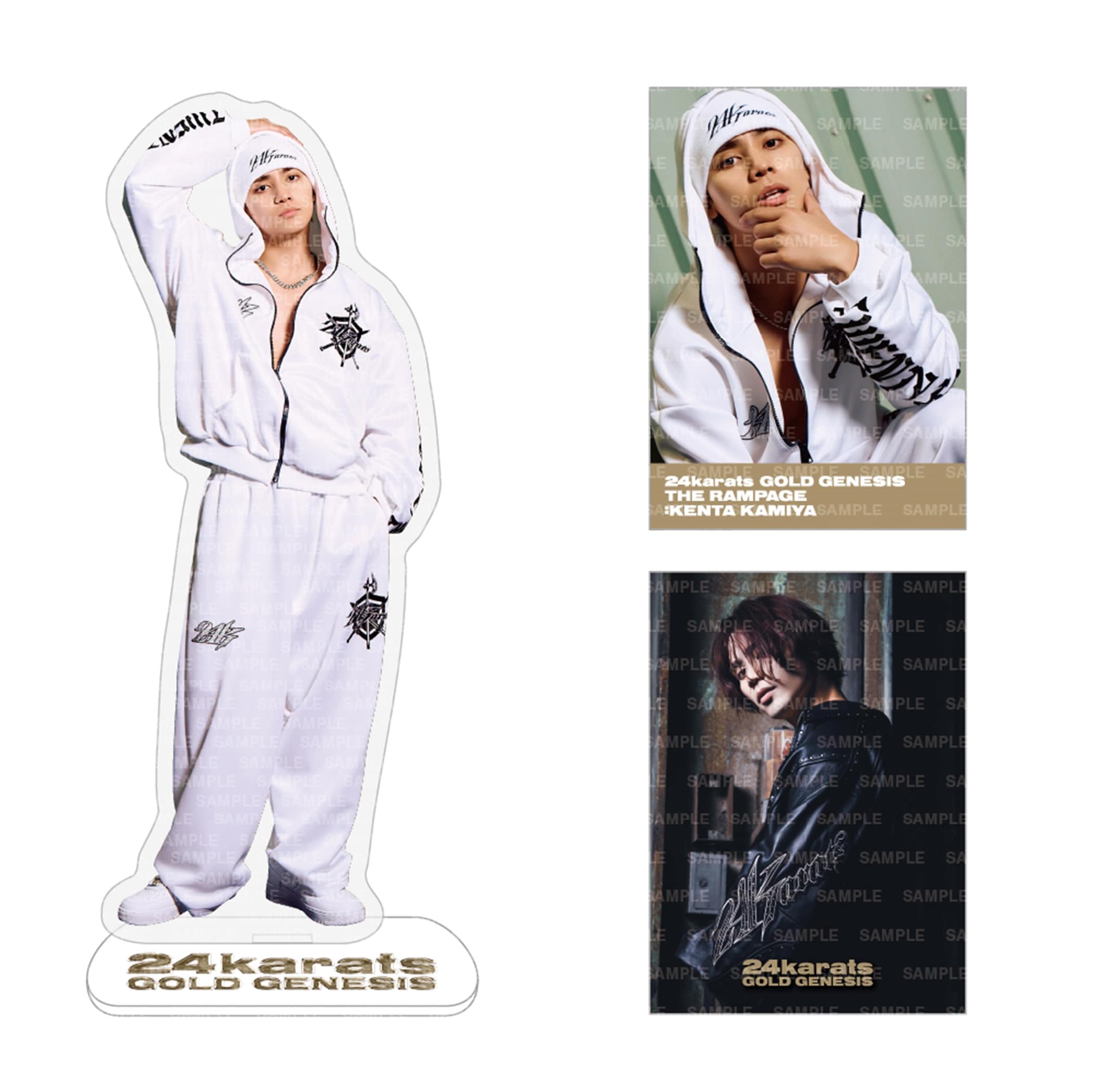 EXILE TRIBE STATION ONLINE STORE｜24karats GOLD GENESIS  BIGアクリルスタンド&フォトカード2枚セット/神谷健太