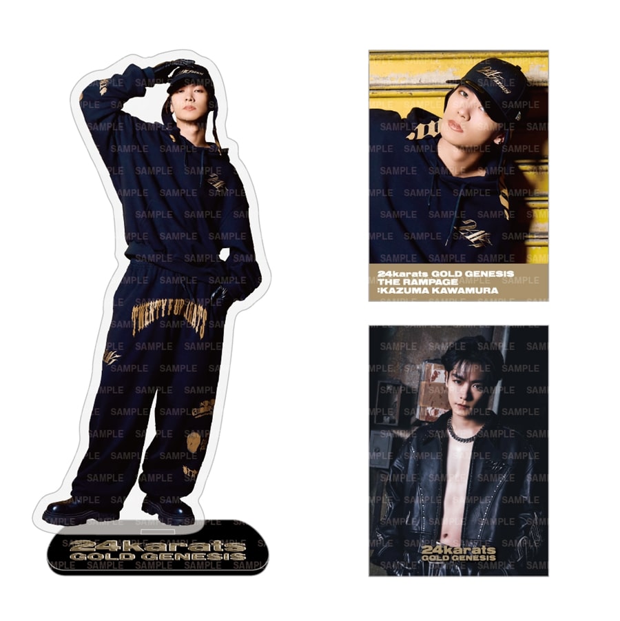 EXILE TRIBE STATION ONLINE STORE｜24karats GOLD GENESIS  BIGアクリルスタンド&フォトカード2枚セット/川村壱馬