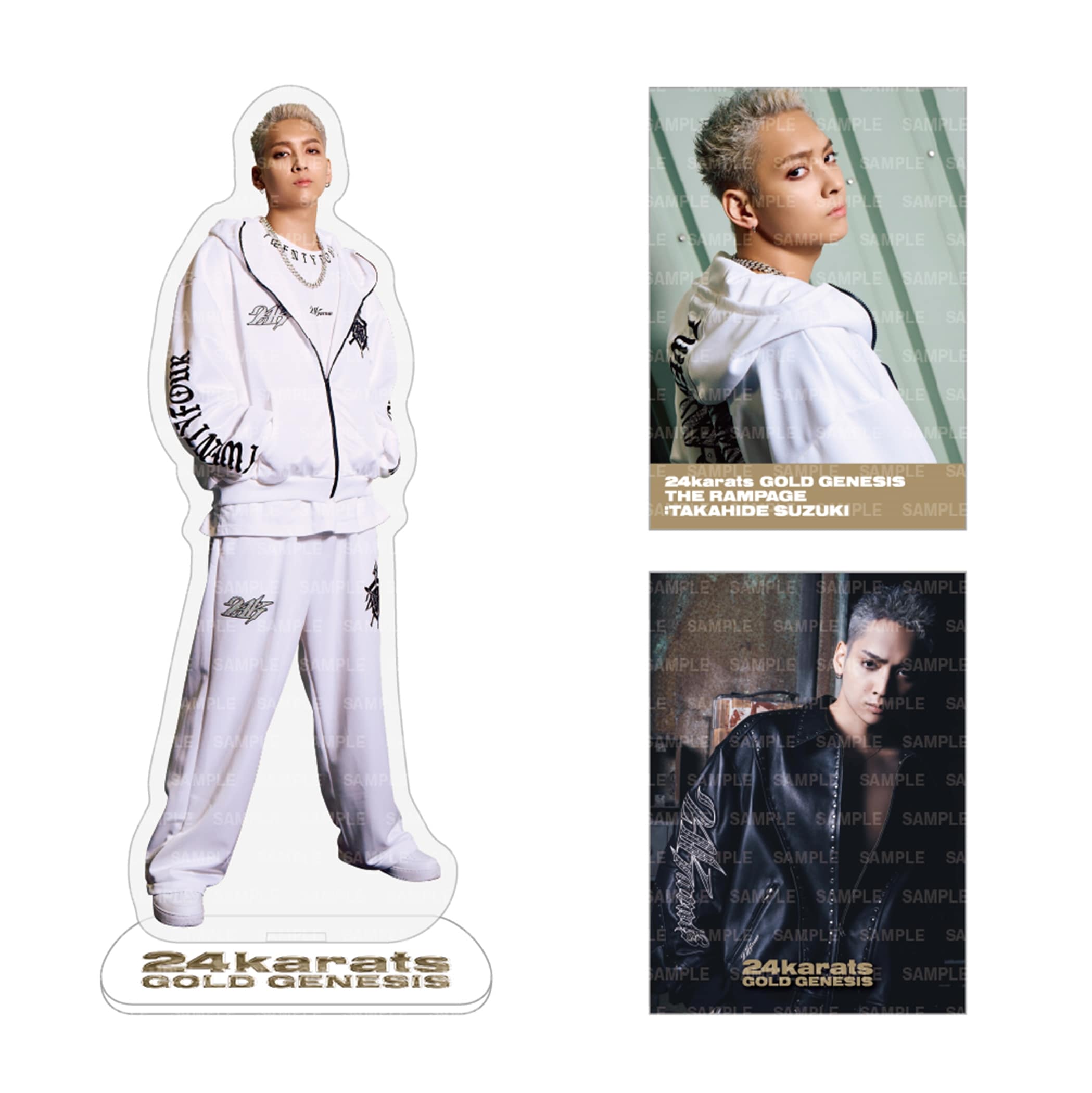 EXILE TRIBE STATION ONLINE STORE｜24karats GOLD GENESIS  BIGアクリルスタンド&フォトカード2枚セット/鈴木昂秀