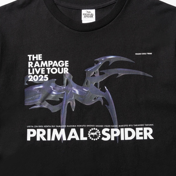 PRIMAL SPIDER ツアーTシャツ/BLACK 詳細画像