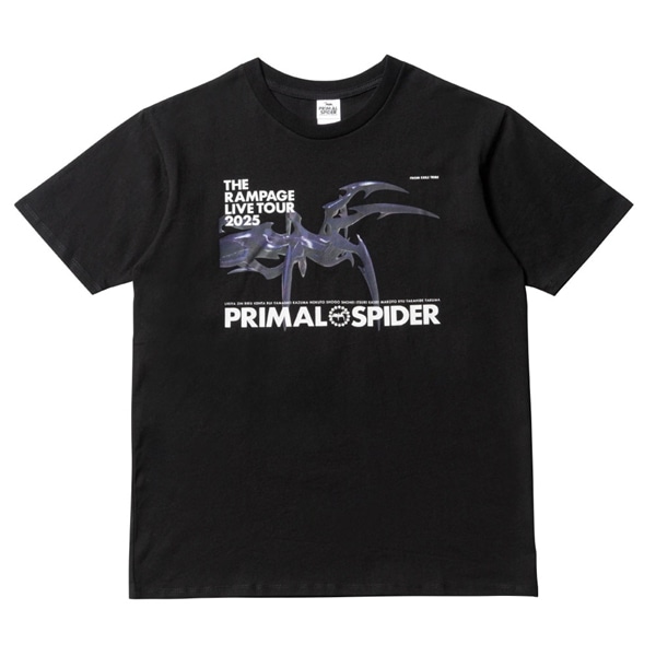 PRIMAL SPIDER ツアーTシャツ/BLACK