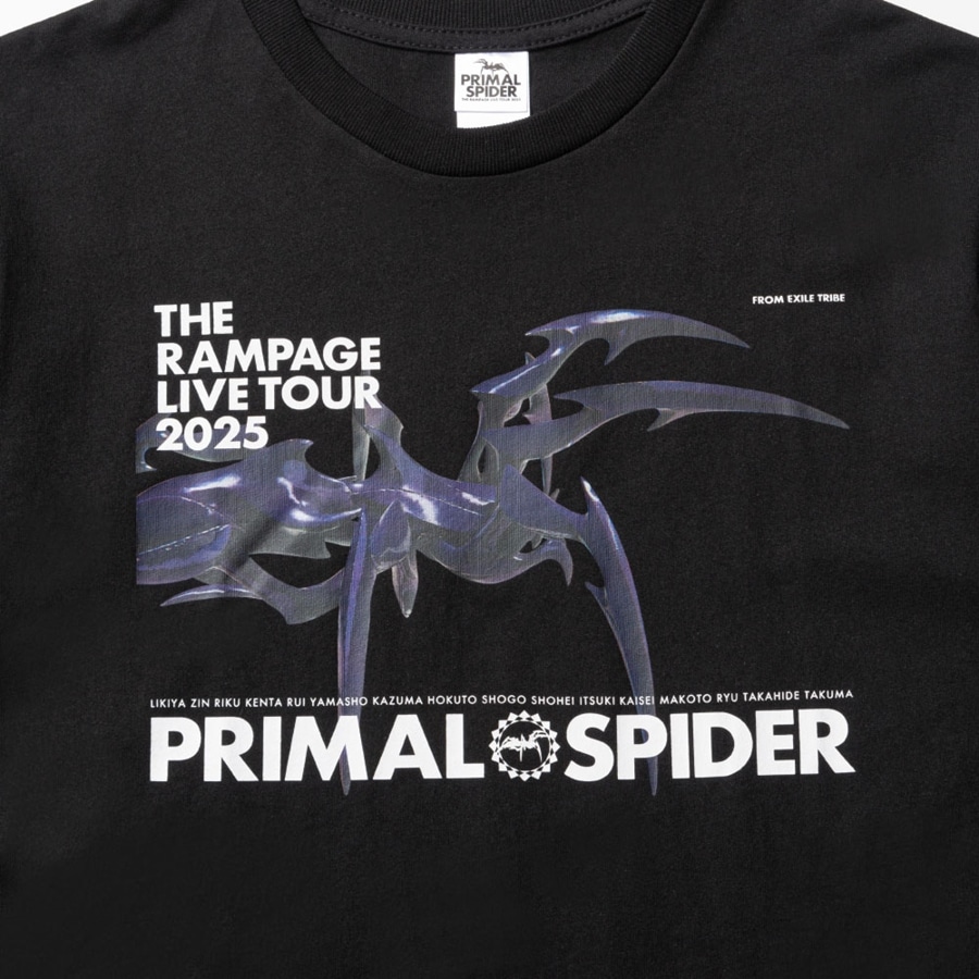 PRIMAL SPIDER ツアーTシャツ/BLACK 詳細画像 カラー共通 2