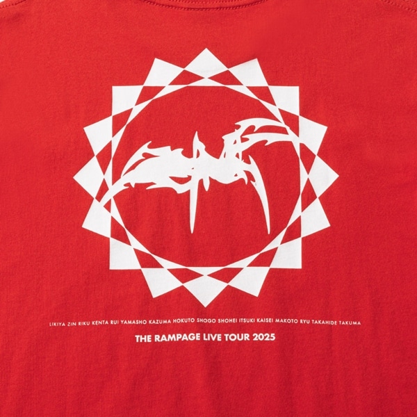 PRIMAL SPIDER ツアーTシャツ/RED 詳細画像