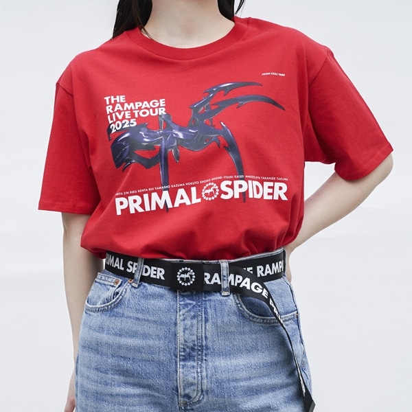 PRIMAL SPIDER ツアーTシャツ/RED 詳細画像