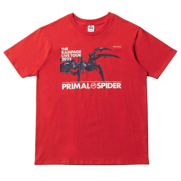 PRIMAL SPIDER ツアーTシャツ/RED