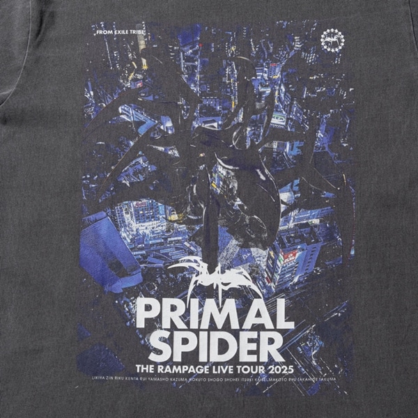 PRIMAL SPIDER ロングスリーブTシャツ/CHARCOAL GRAY 詳細画像