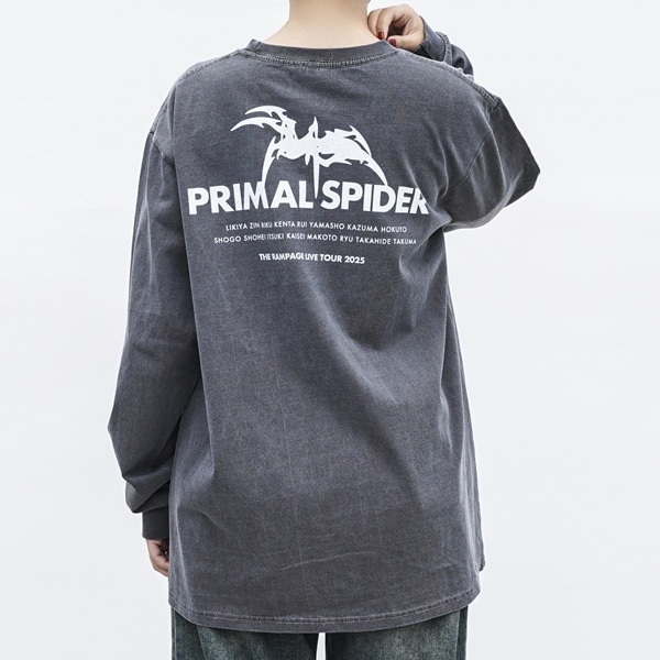 PRIMAL SPIDER ロングスリーブTシャツ/CHARCOAL GRAY 詳細画像