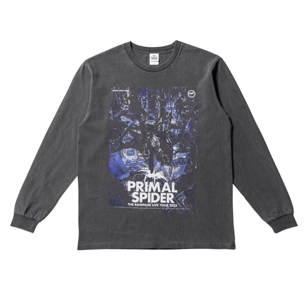 PRIMAL SPIDER ロングスリーブTシャツ/CHARCOAL GRAY