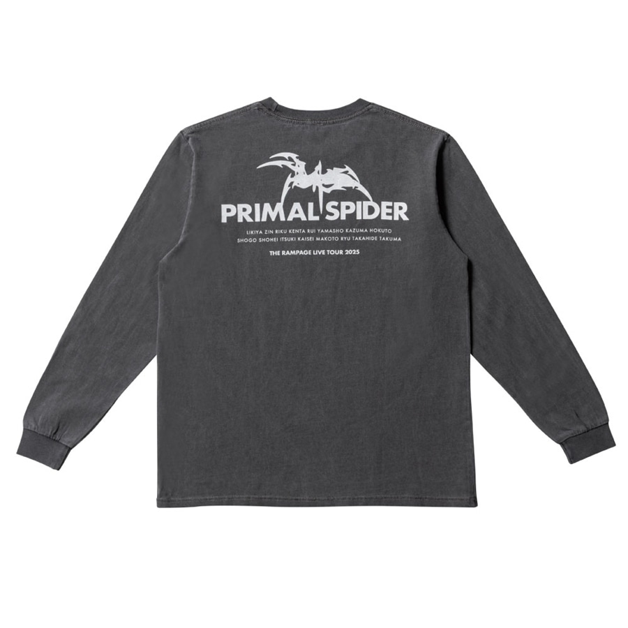 PRIMAL SPIDER ロングスリーブTシャツ/CHARCOAL GRAY 詳細画像 カラー共通 1