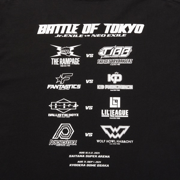 BATTLE OF TOKYO Tシャツ/BLACK 詳細画像