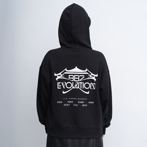 BBZ EVOLUTION ZIPパーカー/BLACK 詳細画像