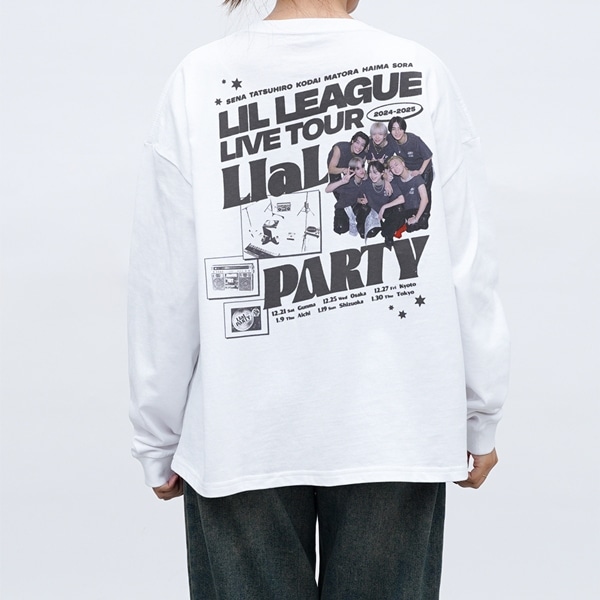 LIaL PARTY Special Thanks フォトロングスリーブTシャツ/WHITE 詳細画像