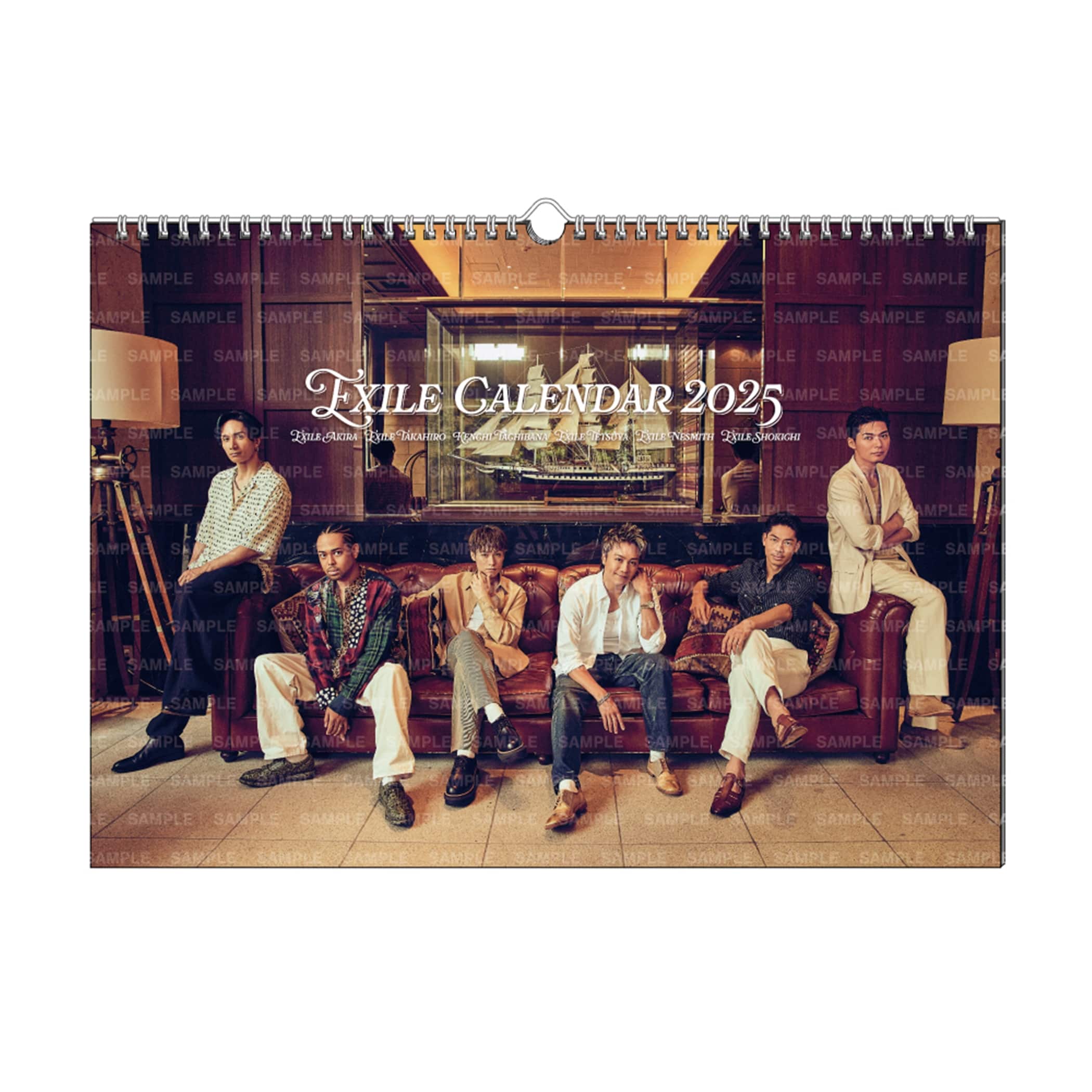 EXILE TRIBE STATION ONLINE STORE｜EXILE(AKIRA/TAKAHIRO/KENCHI/TETSUYA/NESMITH/SHOKICHI)  2025 カレンダー/壁掛け