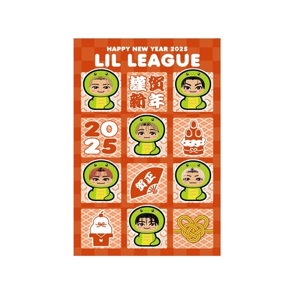 NEW YEAR 2025 年賀状3枚セット/LIL LEAGUE