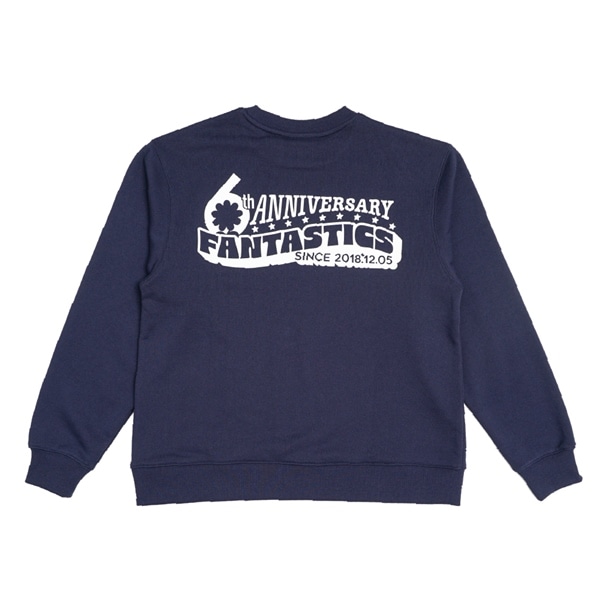 FANTASTICS 6th ANNIVERSARY SWEAT/NAVY 詳細画像