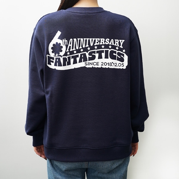 FANTASTICS 6th ANNIVERSARY SWEAT/NAVY 詳細画像