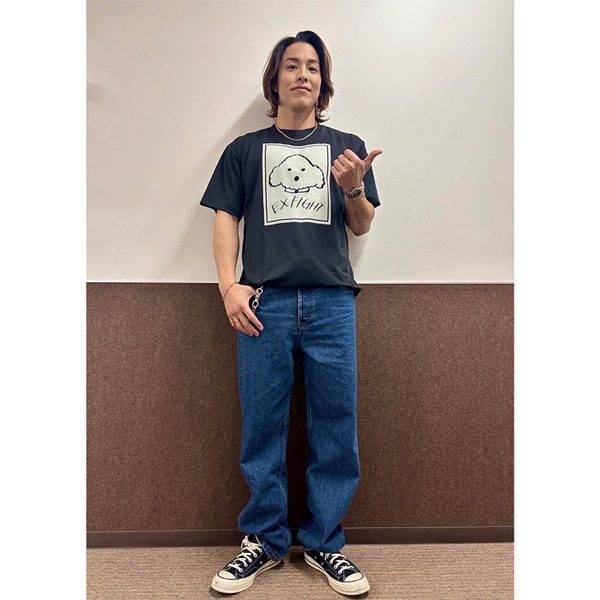 RIKU×EXFIGHT Tシャツ(愛犬ルークver.) 詳細画像