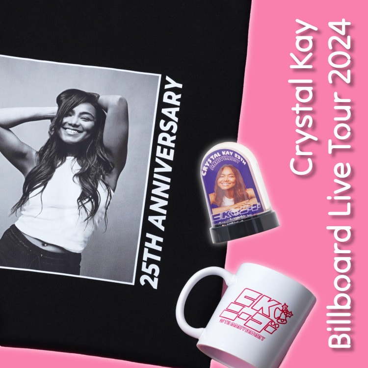 Crystal Kay Billboard Live Tour 2024オフィシャルグッズ発売!!