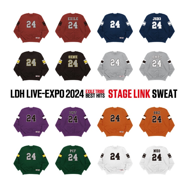 「LDH LIVE-EXPO 2024 -EXILE TRIBE BEST HITS-」Stage Link Sweat受注販売決定!!